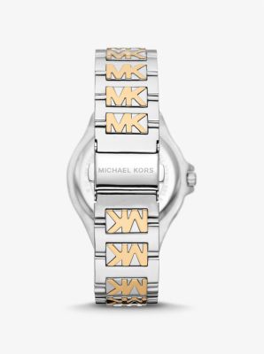 Lennox Pavé Two-Tone Logo Watch image number 2