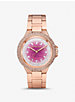 Oversized Camille Ombré Pavé Rose Gold-Tone Watch image number 0