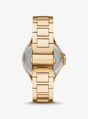 Oversized Camille Ombre Pavé Gold-Tone Watch image number 2