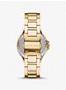 Oversized Camille Ombre Pavé Gold-Tone Watch image number 2