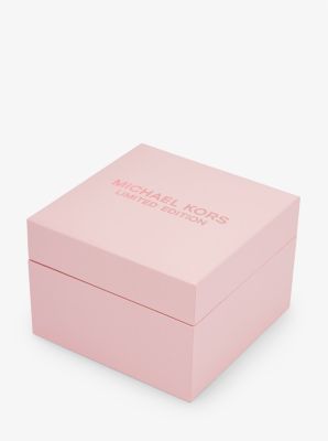 Übergroße Armbanduhr Raquel im Rosé-Goldton mit Pavé – limitierte Auflage image number 5