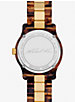 Runway Gold-Tone and Tortoiseshell Acetate Watch image number 3