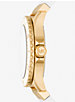 Oversized Slim Everest Pavé Gold-Tone and Embossed Silicone Watch image number 1