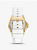 Oversized Slim Everest Pavé Gold-Tone and Embossed Silicone Watch image number 2