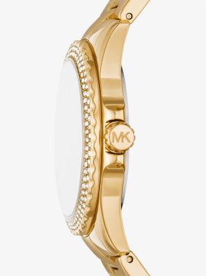 Mini Everest Pavé Gold-Tone Watch image number 1