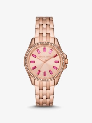 Michael kors men's sales rose gold watches