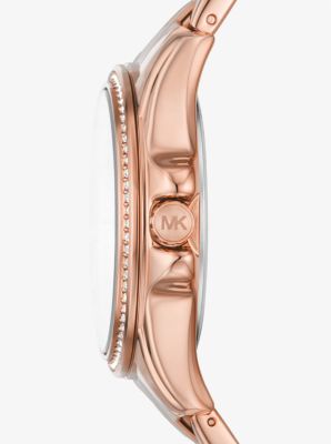 Mini Pilot Pavé Rose Gold-Tone Watch | Michael Kors Canada