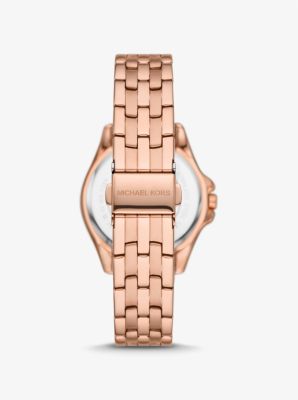 Mini Pilot Pavé Rose Gold-Tone Watch | Michael Kors