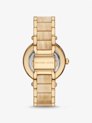 Parker Pave Gold Tone and Acetate Watch Michael Kors Canada