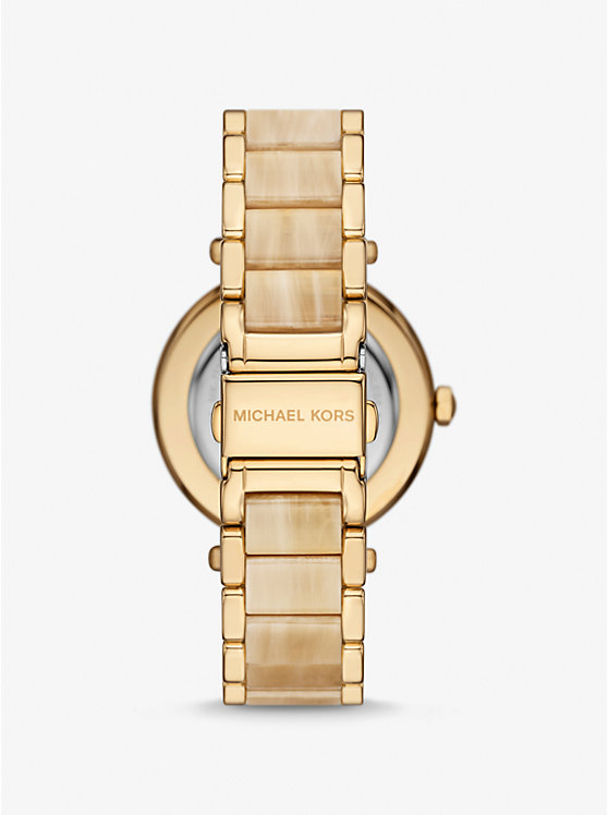 Parker Pavé Gold-Tone and Acetate Watch image number 2