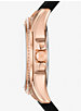 Mini Pilot Pavé Rose Gold-Tone and Logo Silicone Watch image number 1