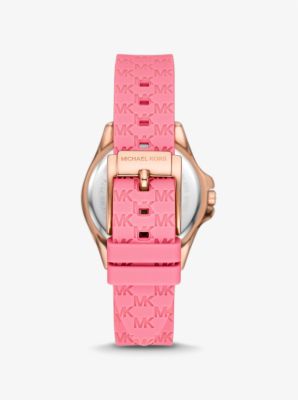 Michael kors best sale gold pink watch