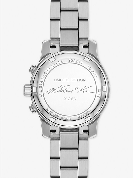 Limited-Edition Runway Rhodium-Plated Stainless Steel Wrap Watch image number 2