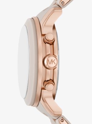 Oversized Runway Two-Tone Watch | Michael Kors Canada