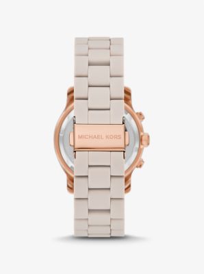 Michael kors two tone hot sale watch