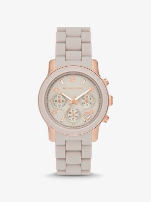 Michael kors white outlet strap watch