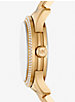 Runway Pavé Gold-Tone and Malachite Watch image number 1