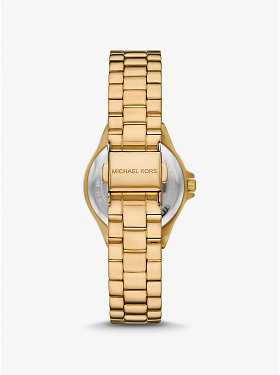 Mini Lennox Animal Pavé Gold-Tone Watch image number 2