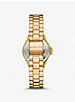 Mini Lennox Pavé Gold-Tone Watch image number 2