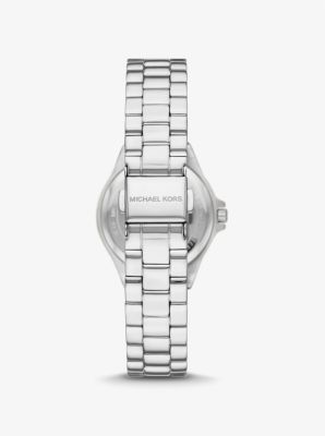 Mini Lennox Pavé Silver-Tone Watch | Michael Kors