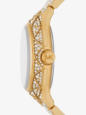 Oversized Raquel Pavé Gold-Tone Watch image number 1