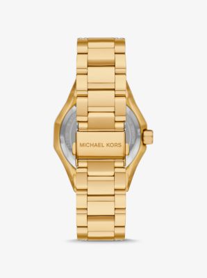 Oversized Raquel Pavé Gold-Tone Watch | Michael Kors