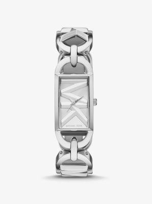 Michael Kors Mini Empire Silver-tone Watch In Grey