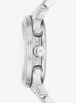 Runway Pavé Silver-Tone Watch