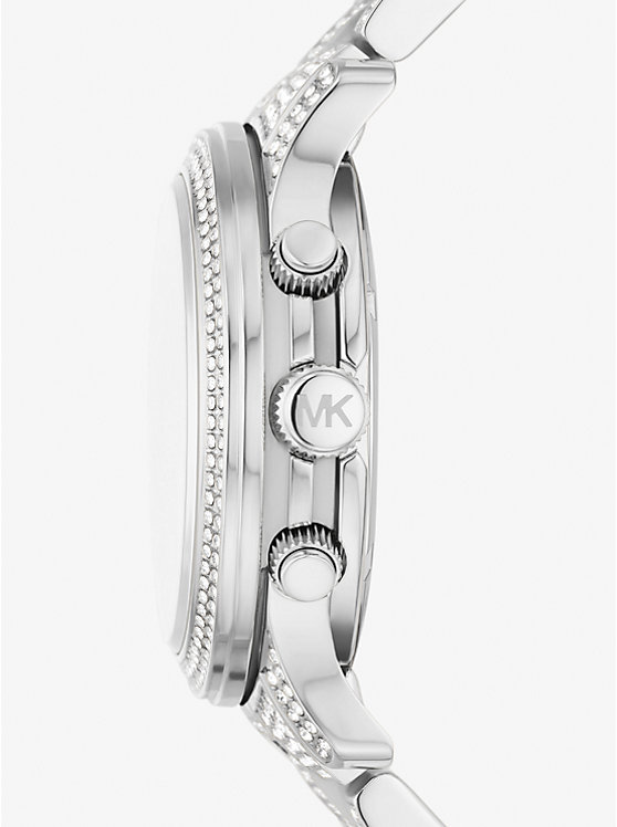Runway Pavé Silver-Tone Watch image number 1
