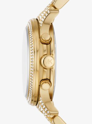 Runway Pavé Gold-Tone Watch image number 1