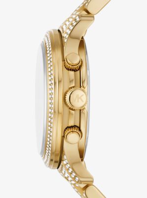 Runway Pavé Gold-Tone Watch | Michael Kors Canada