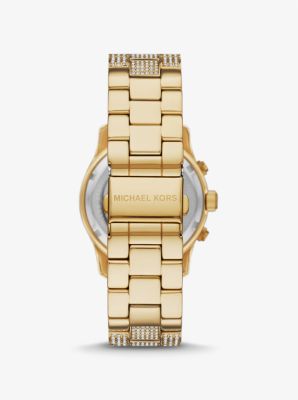 Runway Pavé Gold-Tone Watch image number 2