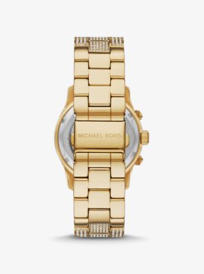 Runway Pavé Gold-Tone Watch | Michael Kors Canada