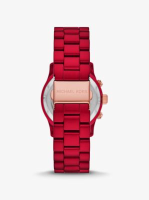 Runway Red Coated Watch Michael Kors