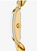 Mini Emery Animal Pavé Gold-Tone Curb Link Watch image number 1