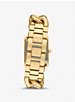 Mini Emery Animal Pavé Gold-Tone Curb Link Watch image number 2