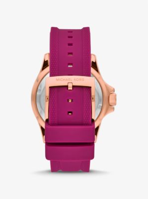 Oversized Everest Pave Rose Gold Tone Watch Michael Kors Canada