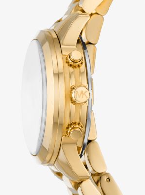 Michael kors shop 18k gold watch