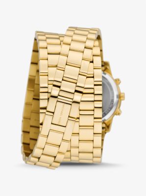 Michael kors shop 18k gold watch