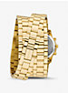 Runway 18K Gold-Plated Stainless Steel Triple Wrap Watch image number 2