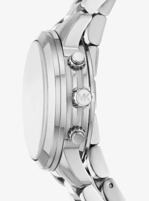 Runway Rhodium-Plated Stainless Steel Triple Wrap Watch