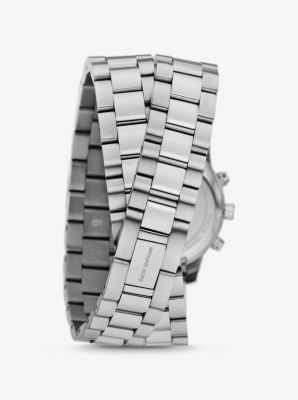 Runway Silver Tone Wrap Watch Michael Kors