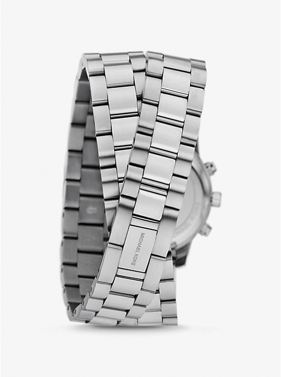 Runway Silver-Tone Wrap Watch image number 2