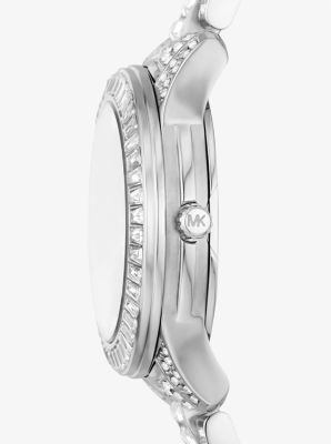 Limited-Edition Petite Runway Pavé Silver-Tone Watch image number 1