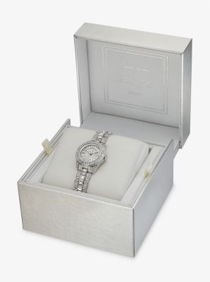 Limited-Edition Petite Runway Pavé Silver-Tone Watch