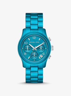 Micheal kors blue watch new arrivals