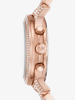 Runway Pavé Rose Gold-Tone Watch image number 1