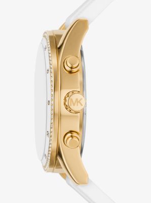 Oversized Hadyn Pavé Gold-Tone Watch image number 1