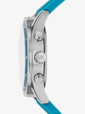 Oversized Hadyn Pavé Silver-Tone Watch image number 1