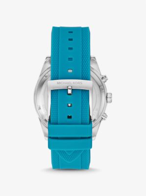 Reloj Hadyn oversize en tono plateado con incrustaciones image number 2